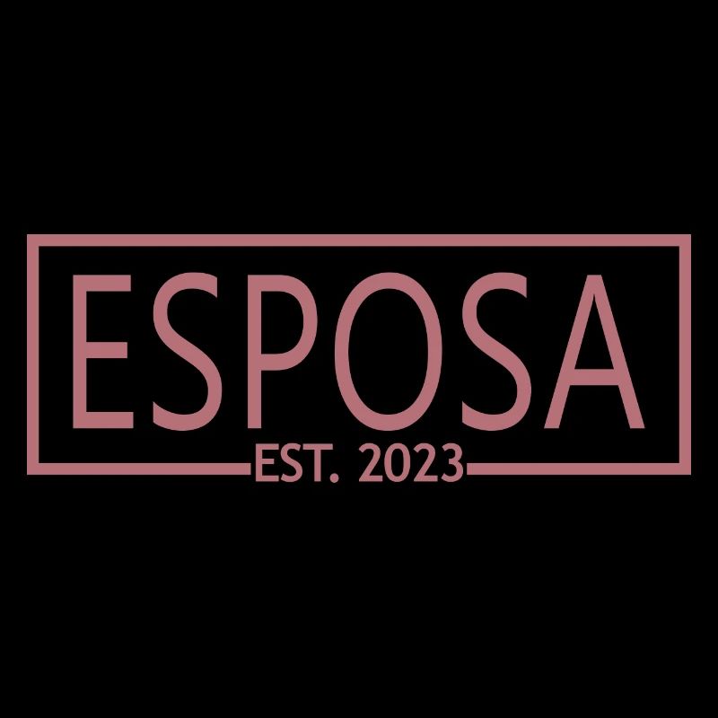 Esposa Est. 2023 Ehefrau wird Braut Paar Hochzeit