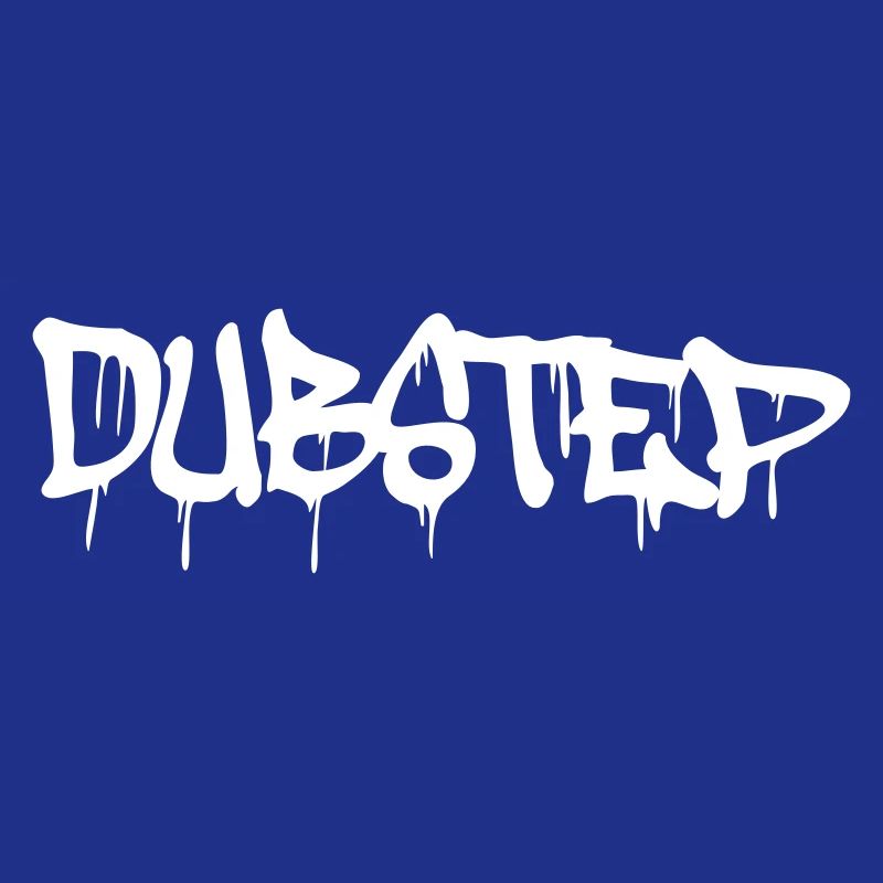 Dub Step Techno Music Party Drop Graffiti Text