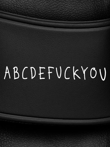 ABCDEFUCKYOU ABC Fuck You Spruch-uttalande