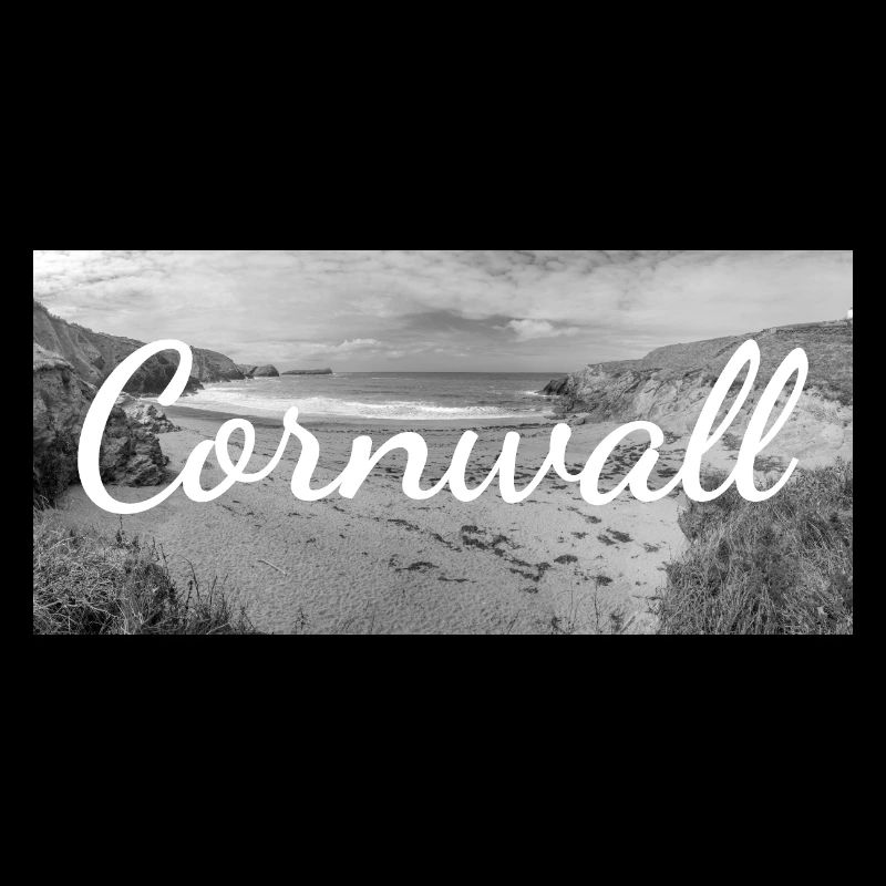 Lettrage rétro à Cornwall en Angleterre