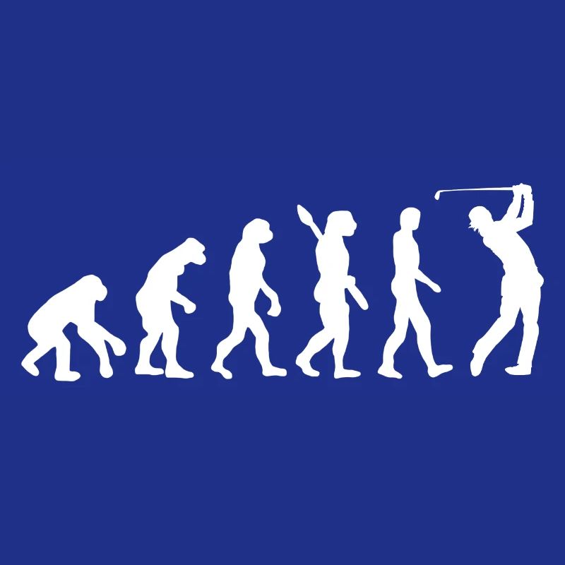 Golf Evolution Golfball Golfschläger Golfer Sport