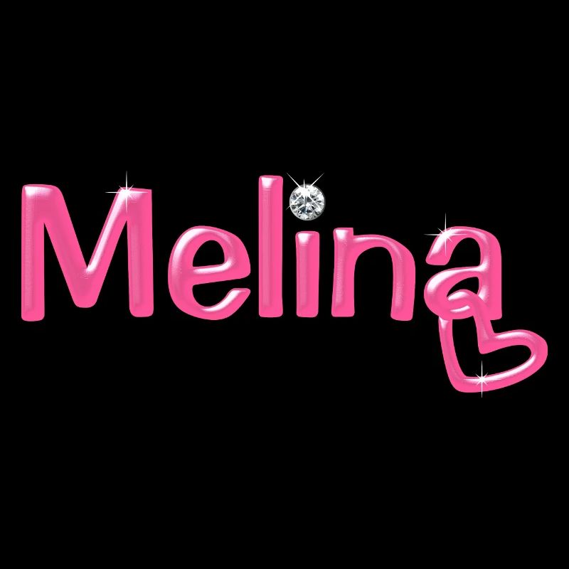 Melina Name Ballonschrift