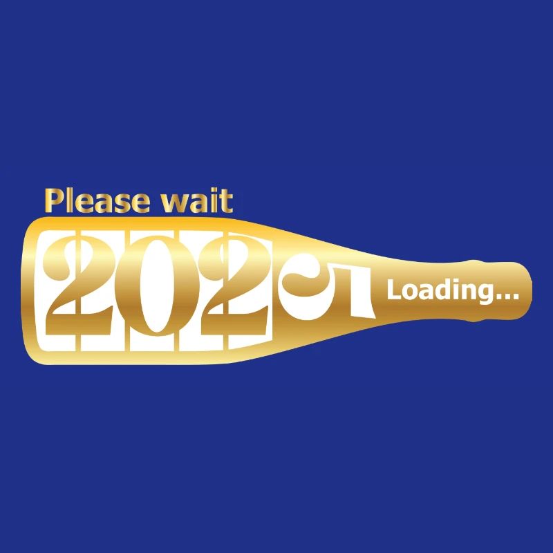 Please Wait 2025 Loading Witziges Silvester Design
