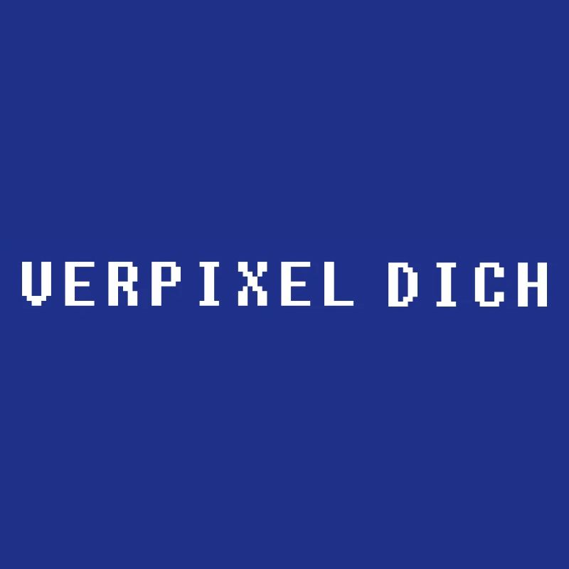 Verpixel Dich Gamer Nerd Gaming Minimalistisch