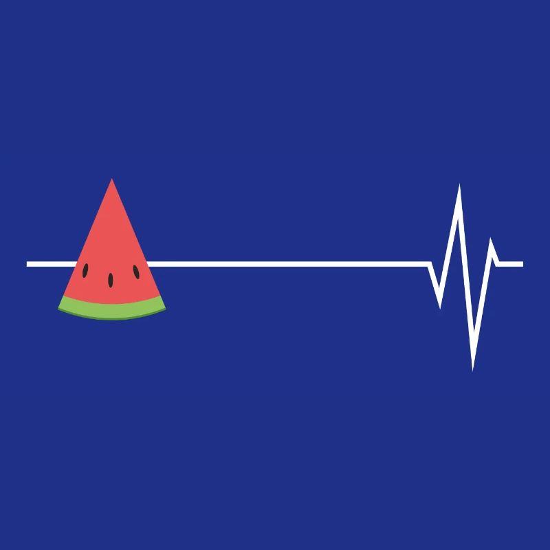 Battements de coeur pastèque pastèque fruit plage amour