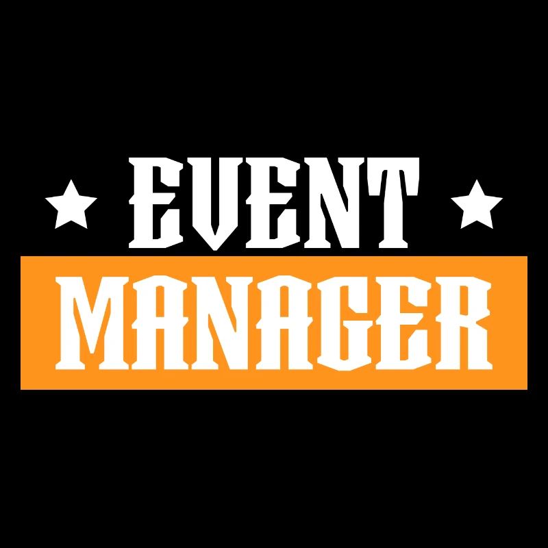 Event Manager tshirt orange noir