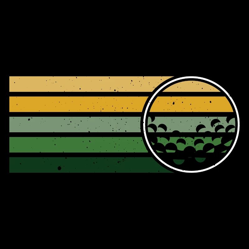 Golfspieler Golf Geschenk Golfschläger Retro