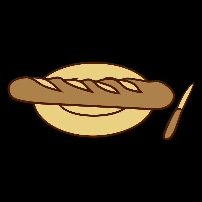 breakfast dinner bread time plate knife meal