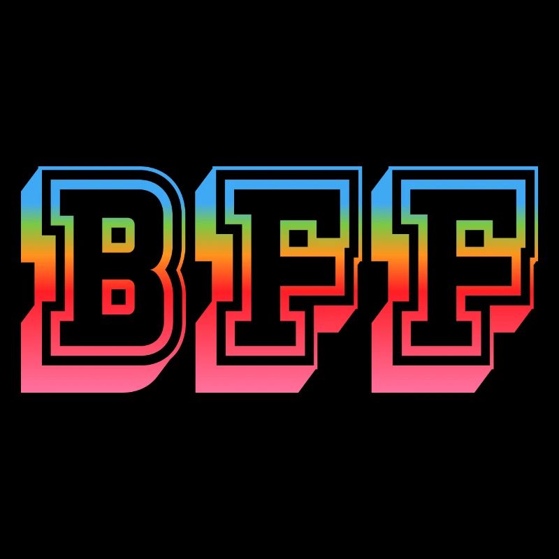 BFF Tshirt rainbowstar