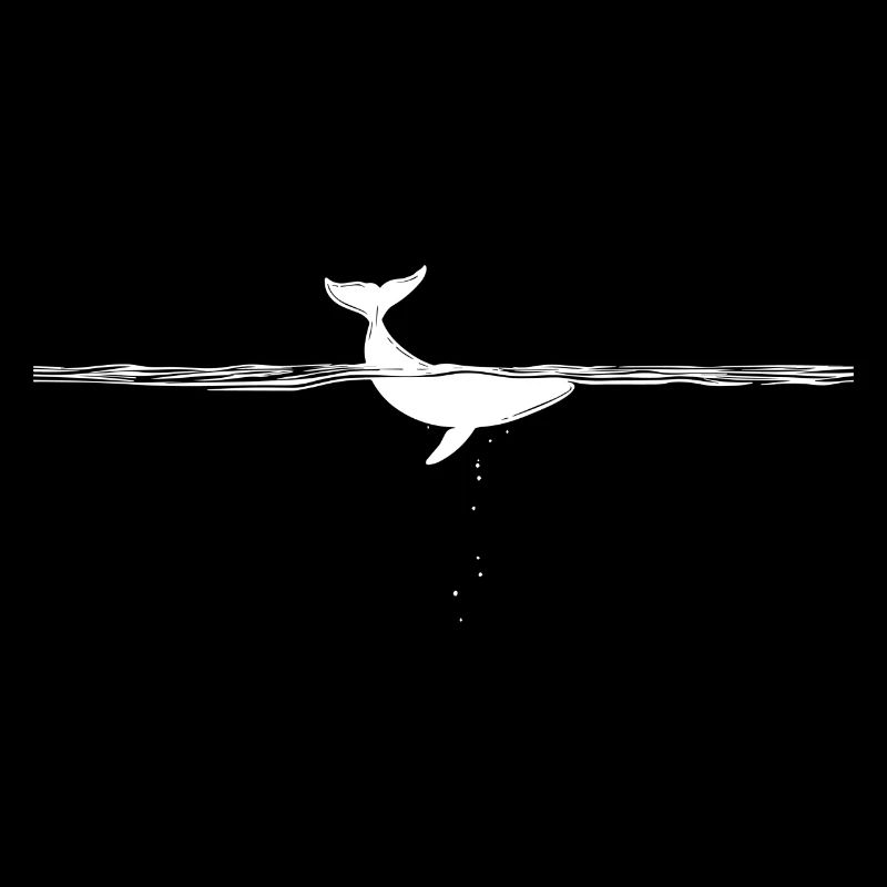 Whale Tail 2 - White
