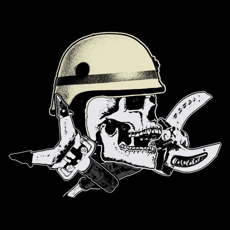 Fire Department and Rescue Service Skull