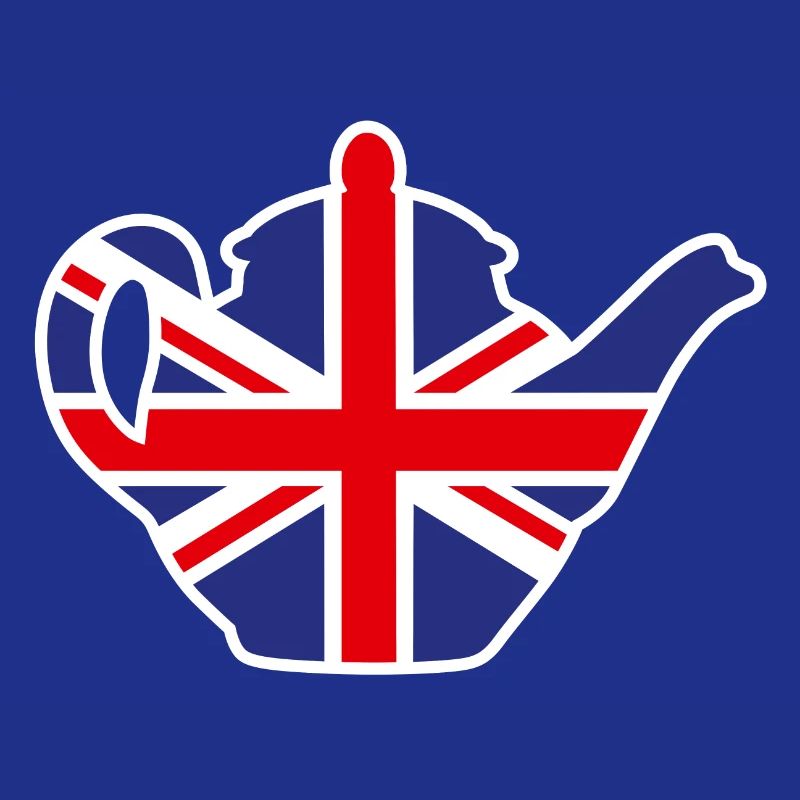 British United Kingdom teapot Union Jack