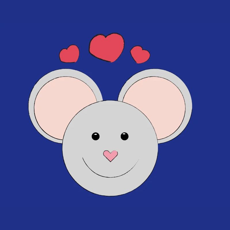 Süße lachende Maus - Geschenk - Geschenkidee