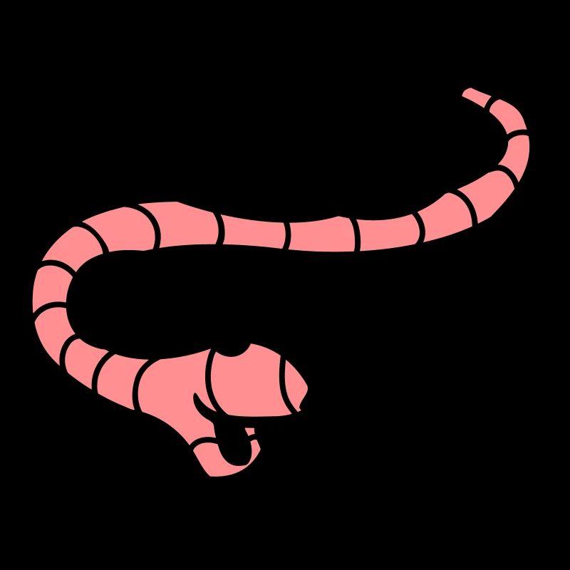 Fröhlicher kleiner Wurm