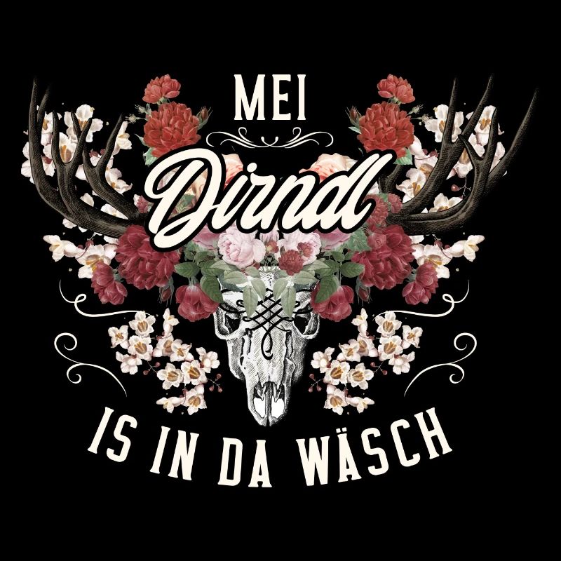 Dirndl Ersatz Hirsch und Rosen