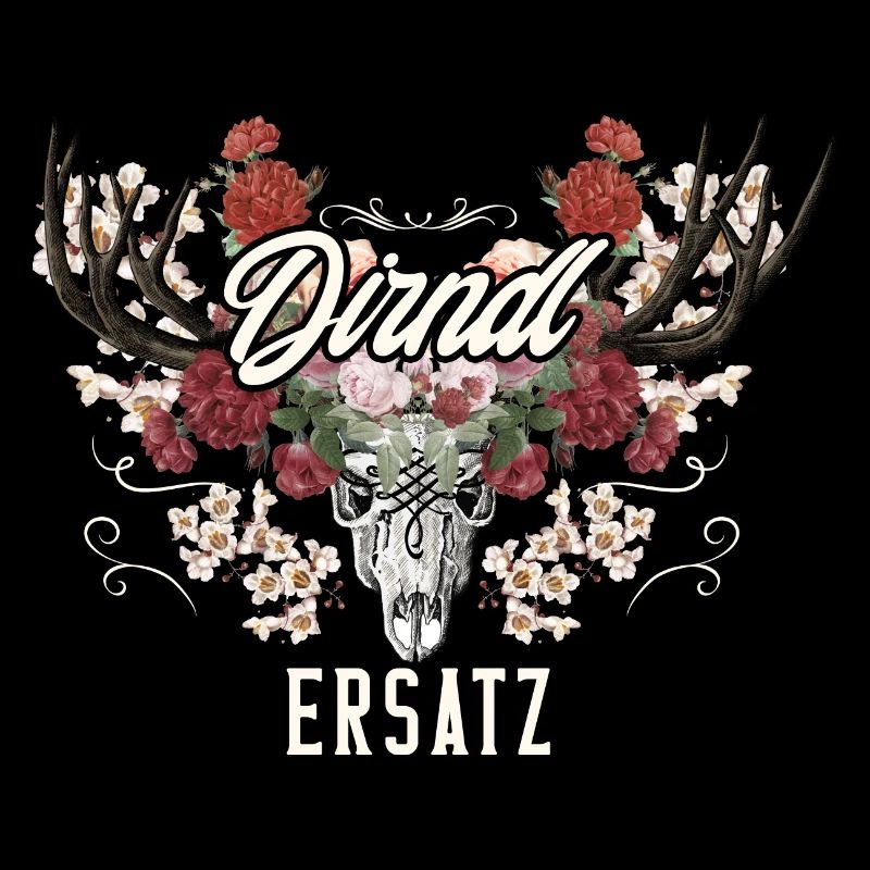 Dirndl Ersatz Hirsch und Rosen
