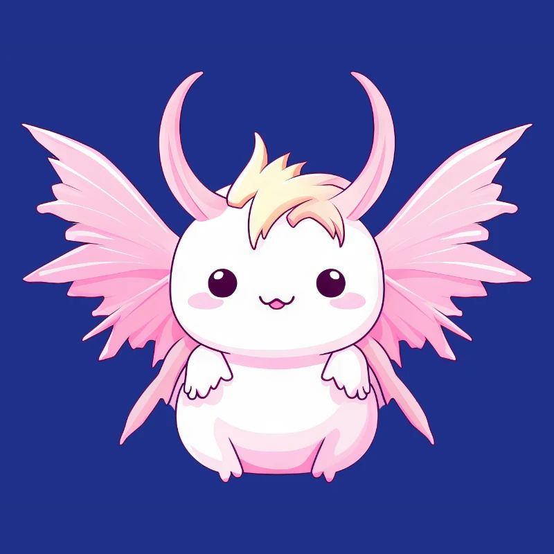 Axolotl Angels & Devils - Design avec cornes et
