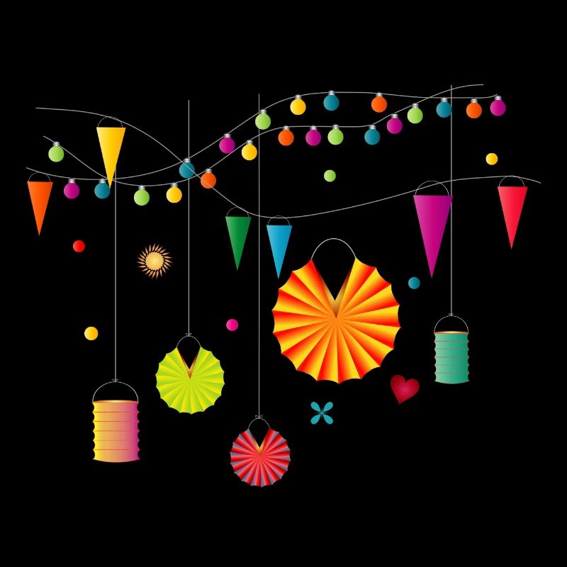 Sommer Party im eigenen Garten mit Lampions