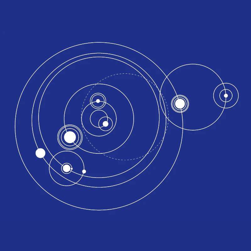 Solar system only (white)