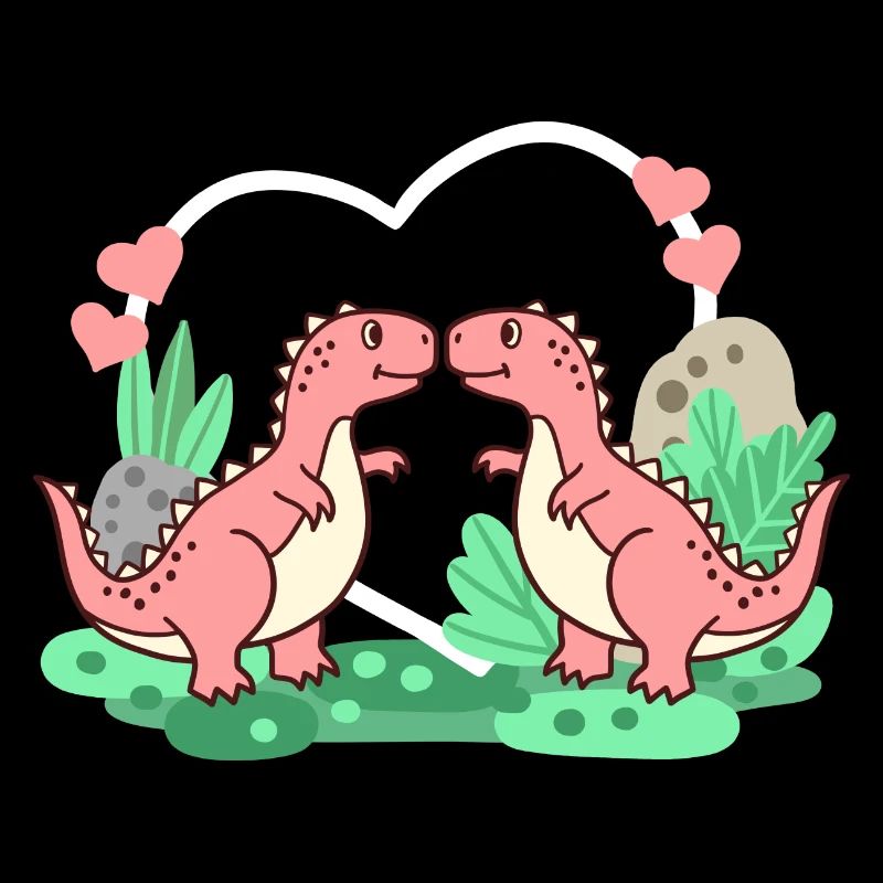 Dinosaurier T-Rex Valentinstag