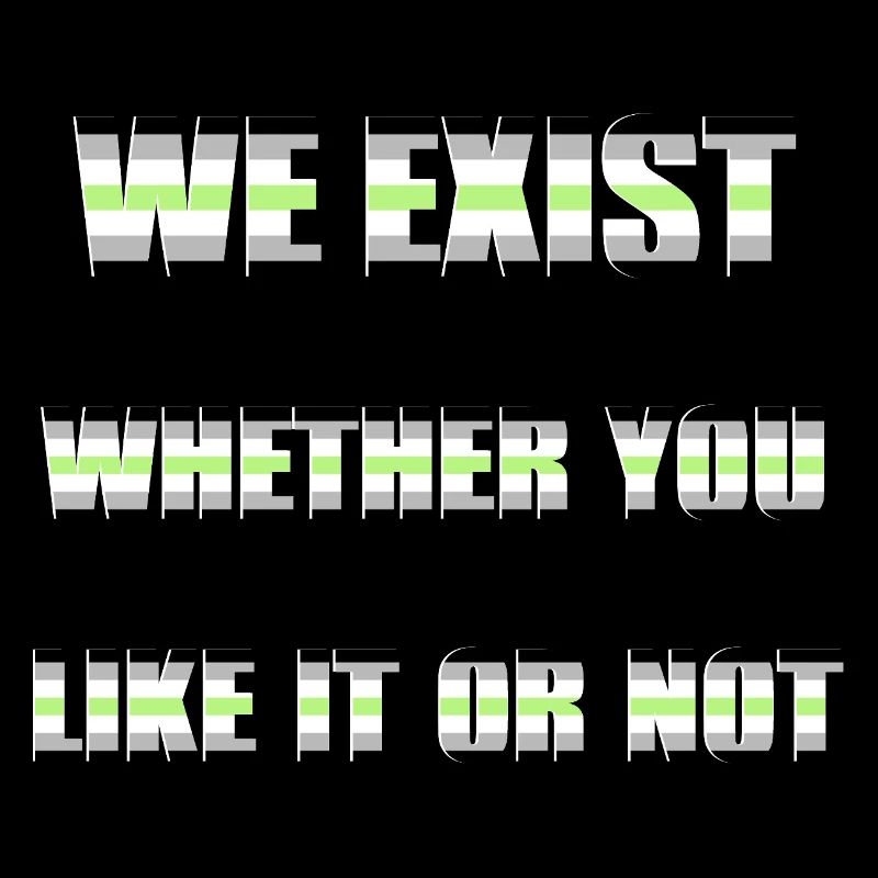 Wir existieren - Agender Flag