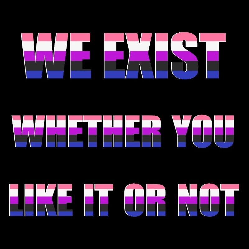We Exist - Genderfluid Flag