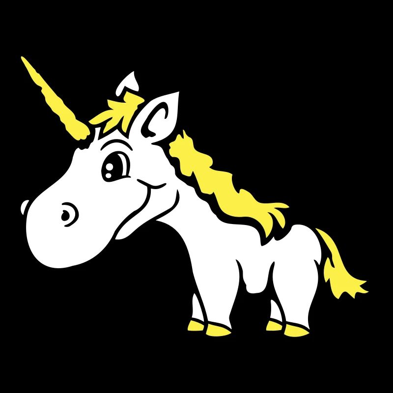 Licorne rose mignon mignon sympathique cheval de dessin animé