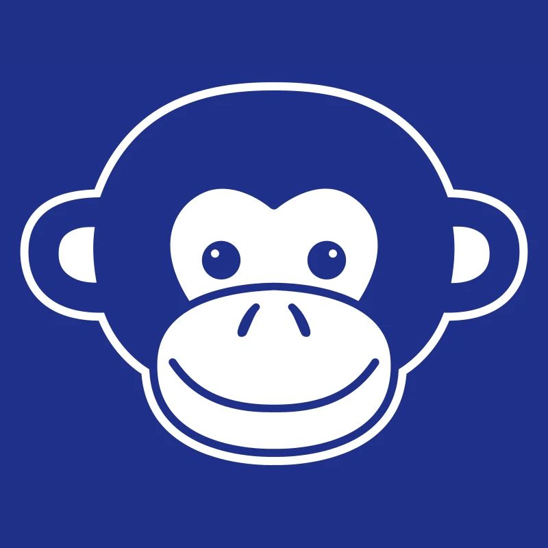 Cute Monkey Head – Jungle Animal Design