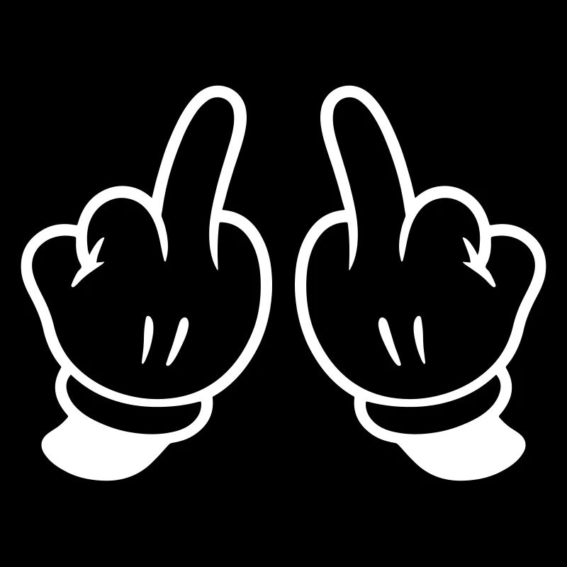 Mittelfinger Hand Frech