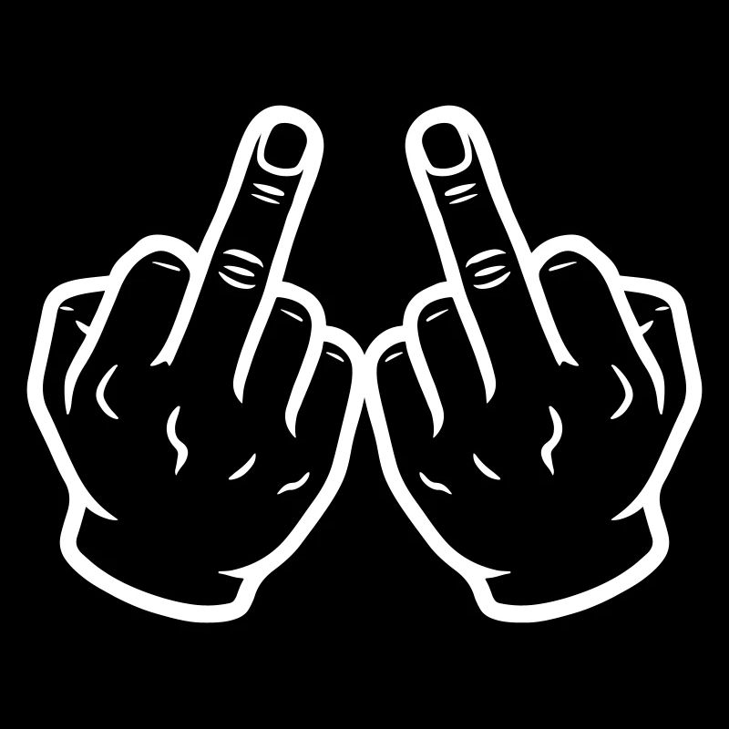 Hand Mittelfinger Frech