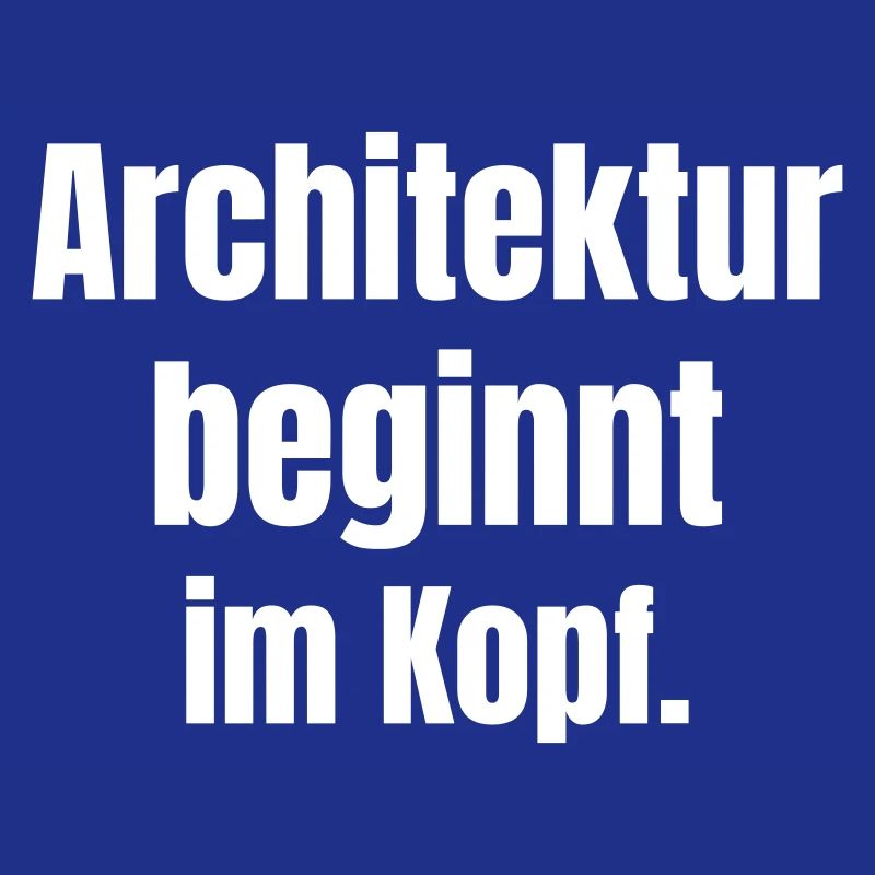 Architektur beginnt im Kopf