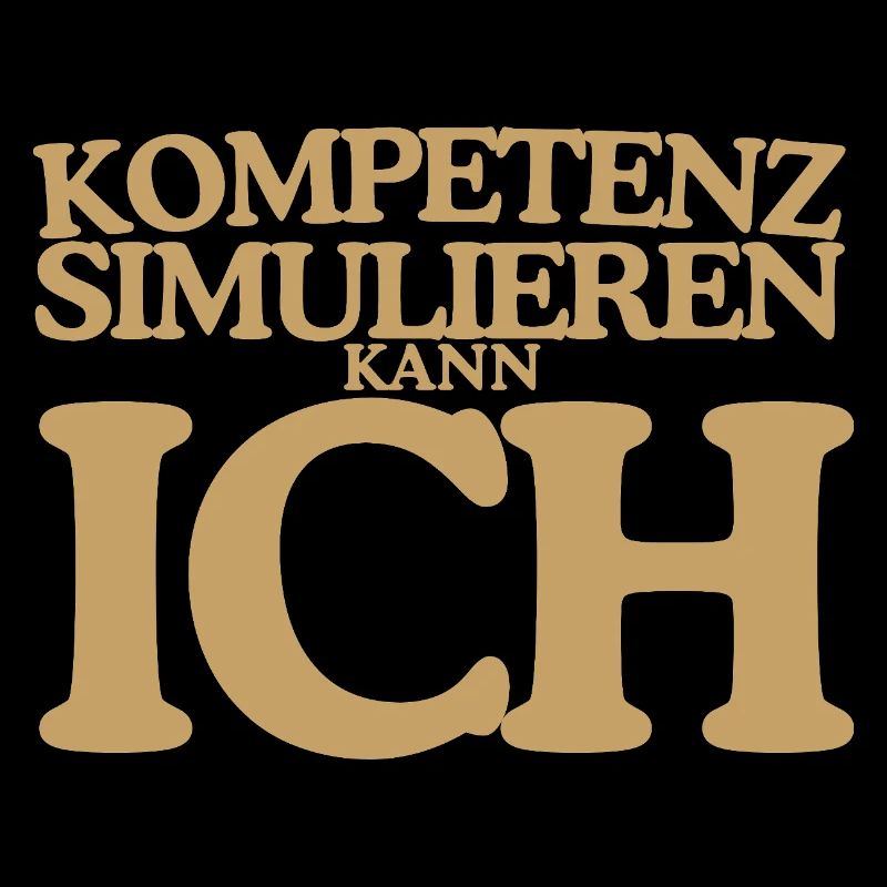 Kompetenz simulieren kann ich Retro Design