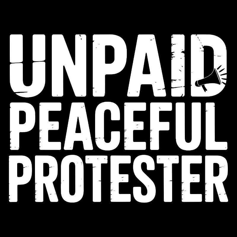 Militant pacifique non rémunéré déclarant Manifestation