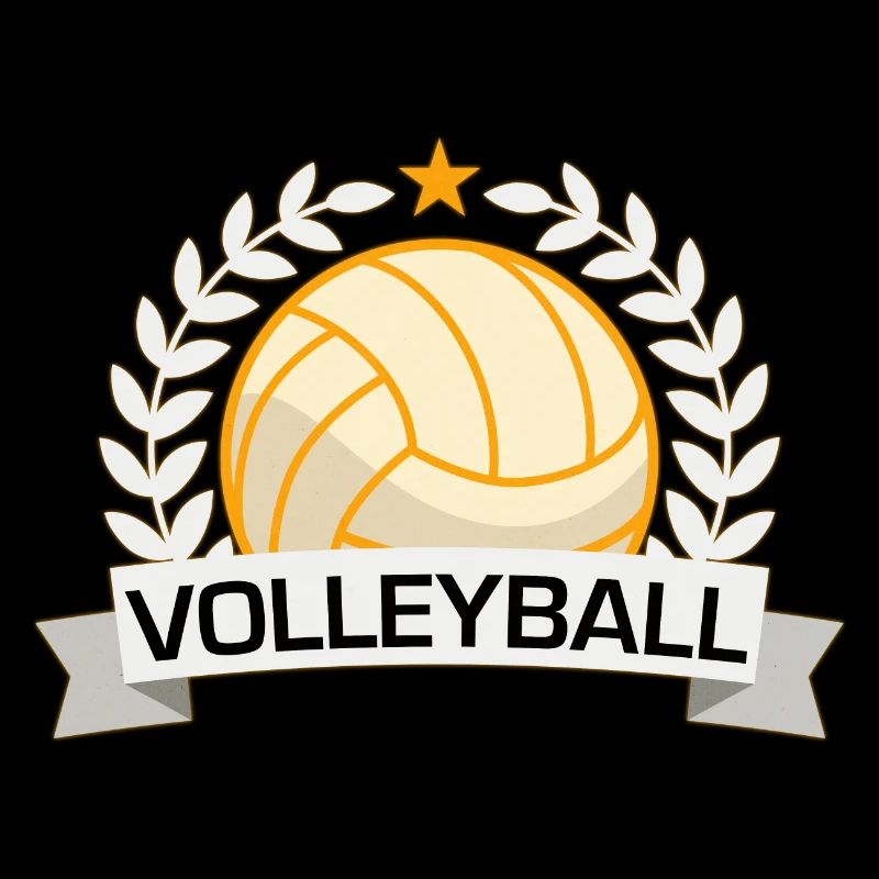 Volleyball Sieg-Abzeichen