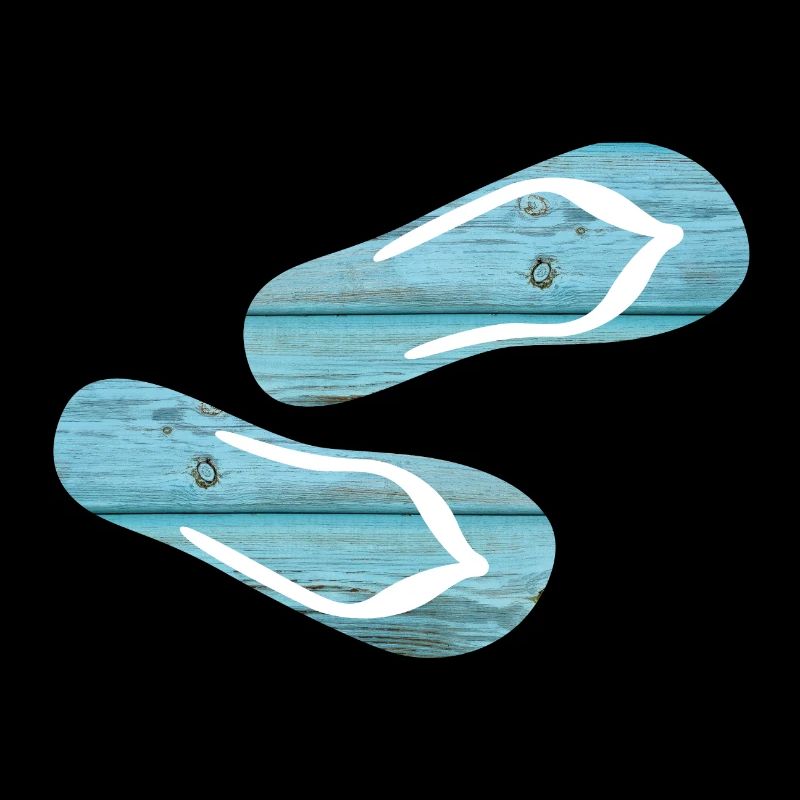 Latschen Flip Flops Urlaub Holz Bretter cool