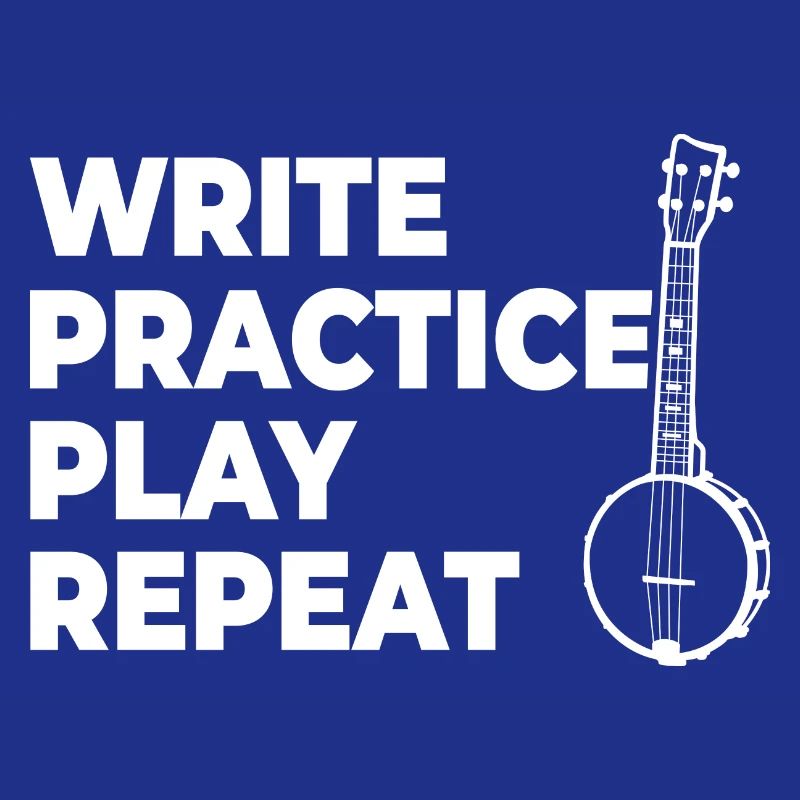Writing, practicing, playing, repeating