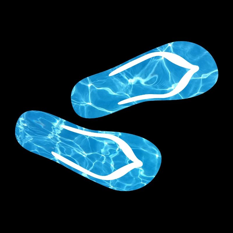 Slippers Pool Flip Flops Camping Water Holidays Fun