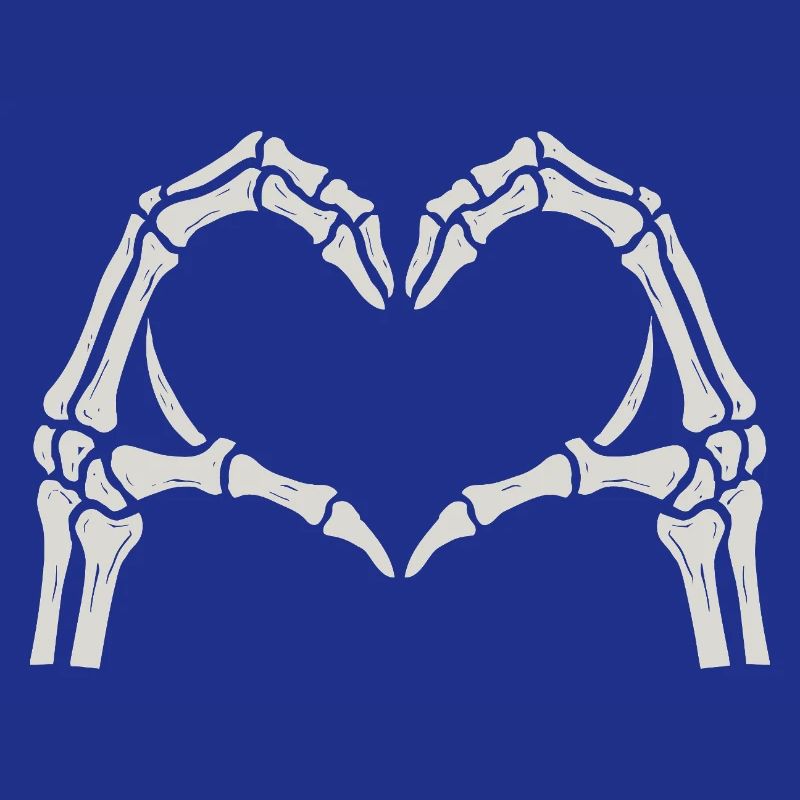 Heart Skeleton Hands