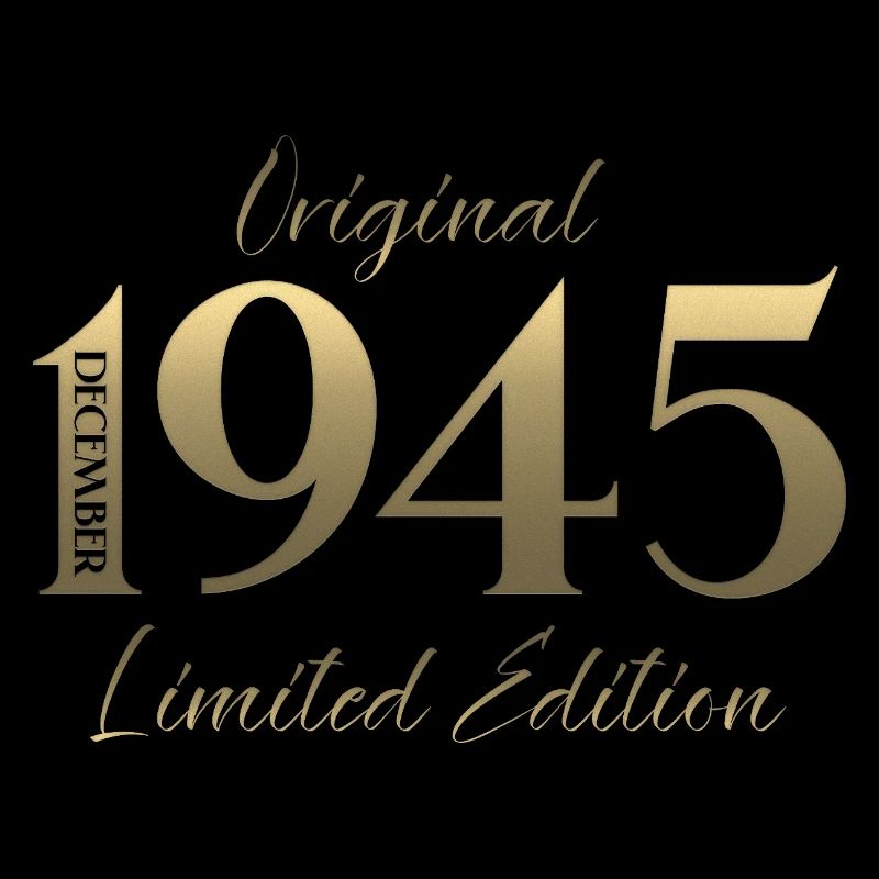 80th Birthday Original December Born 1945