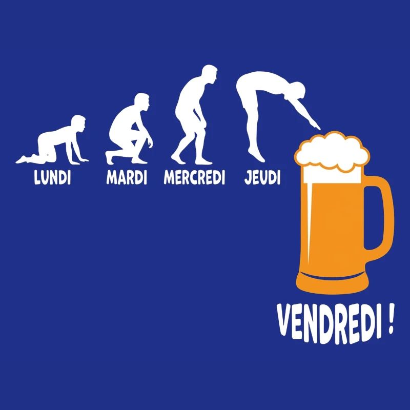 Work week around Friday beer