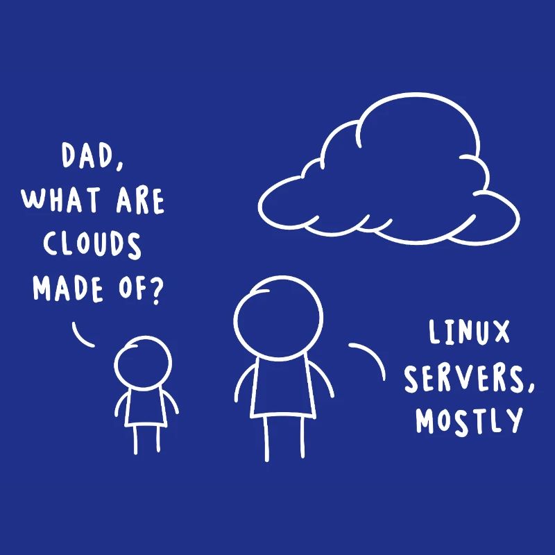 Linux Server Cloud Computing Funny Saying