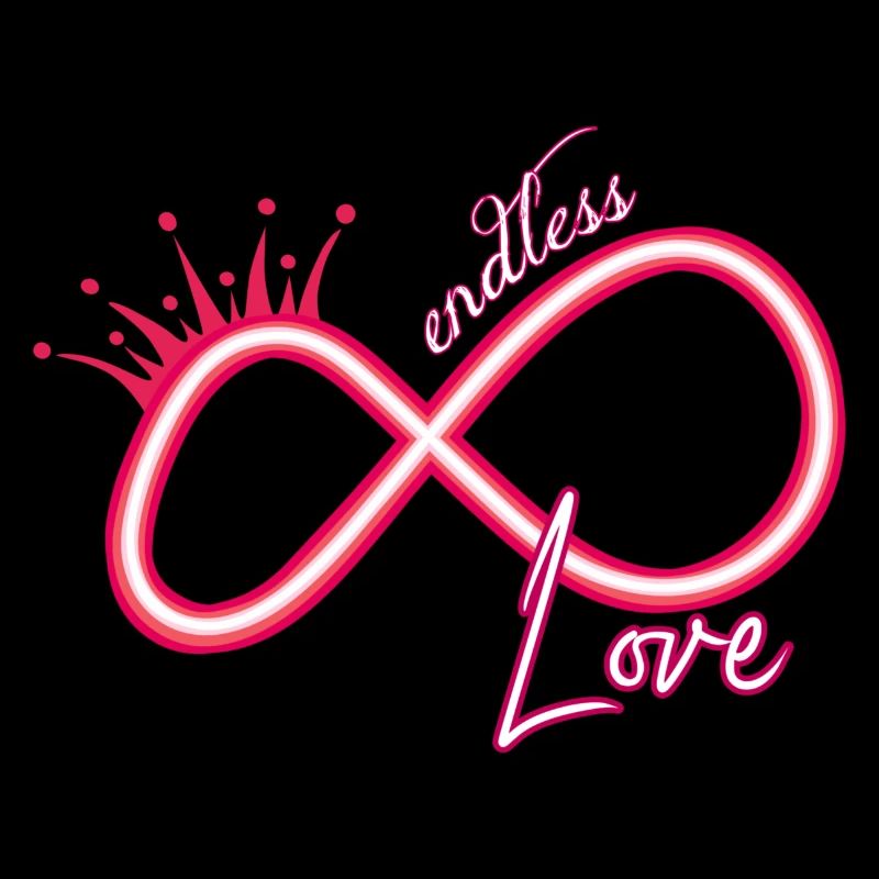 Infinity sign neon endless love