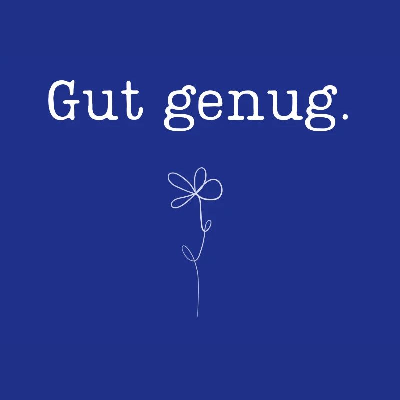 Blume One Line Zeichnung Gut genug