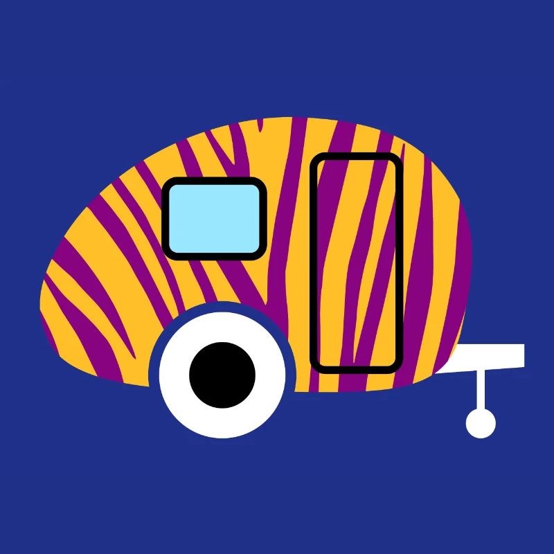 Caravan Caravan Zebra Pattern Animal Print Camper