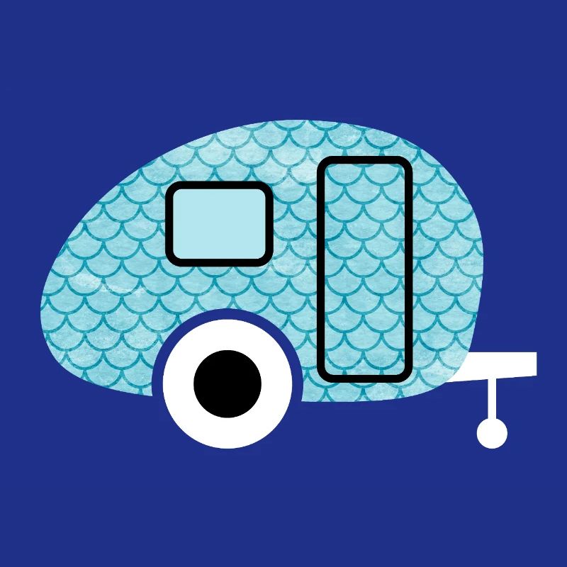 Caravan Fish Camping Caravan Shed Pattern