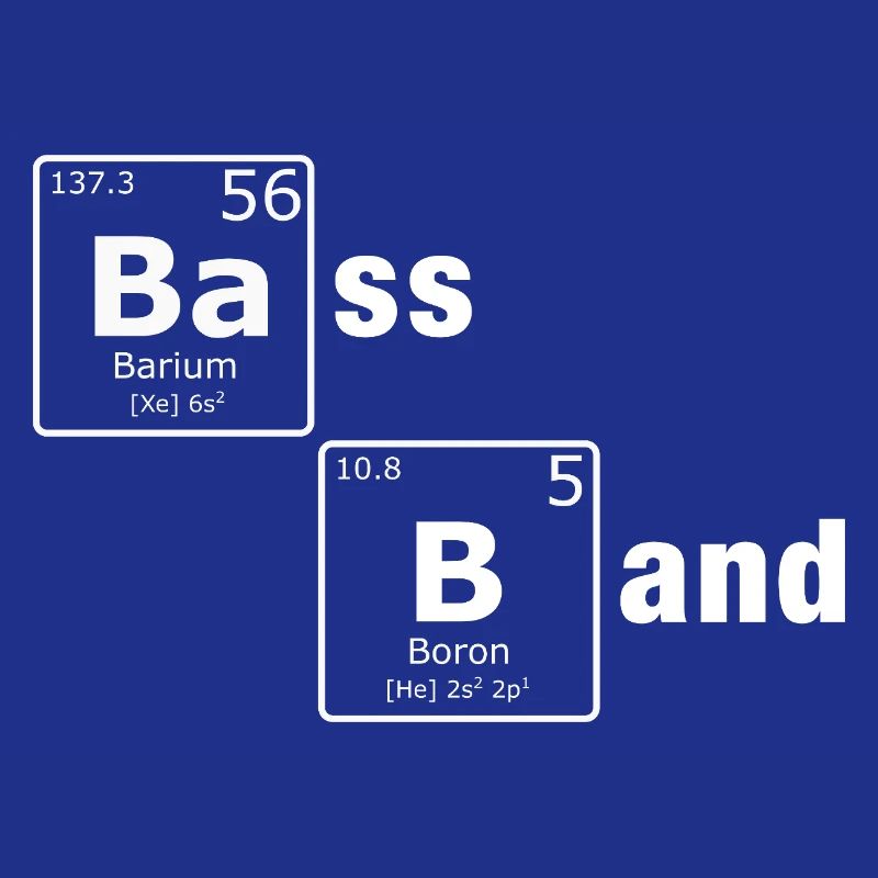 Bass Band Periodic Table PSE Elements Nerd