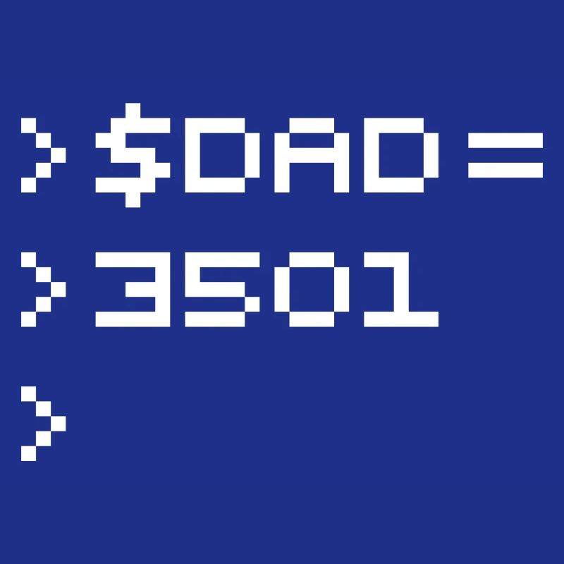 DAD Terminal de Pixels Nerd Code 8-Bits Rétro