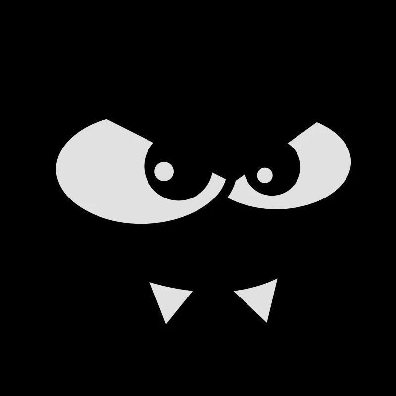 Evil Peep Cartoon Monster Face Vampire Teeth