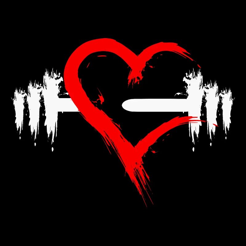 Dumbbell with heart