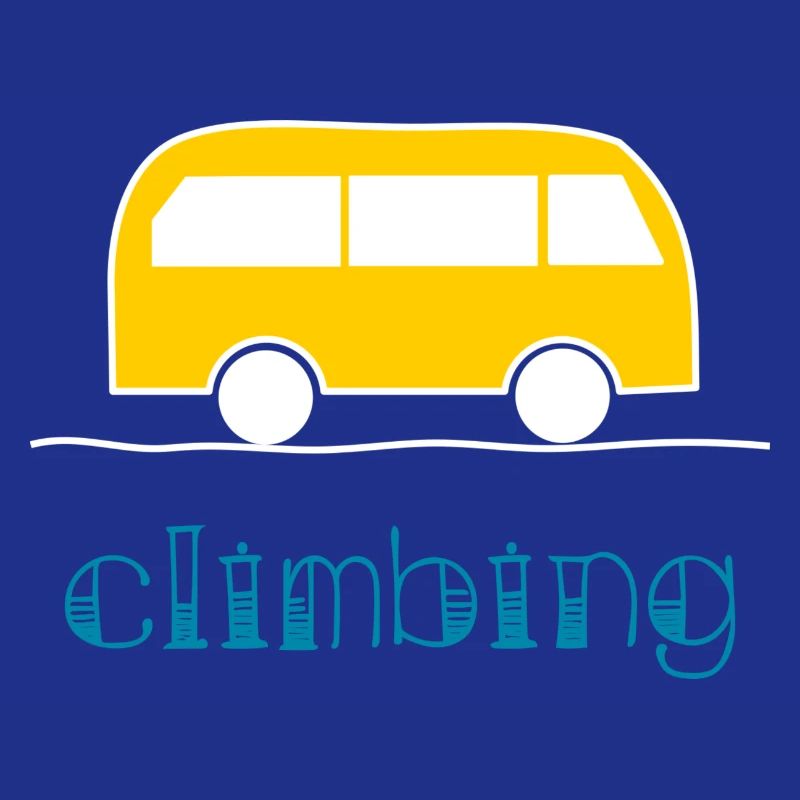 KLETTERN. KLETTERN. VAN. KLETTERN. STEIGEN.